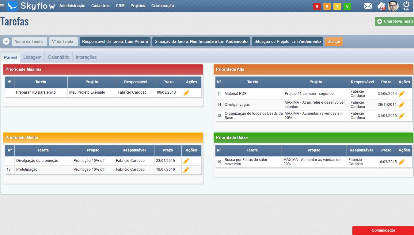 Projects and Tasks Management - Intranet - Corporate Social Network